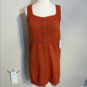 Jackson Rowe Rust Orange Saranda Knit Dress NWT size XS